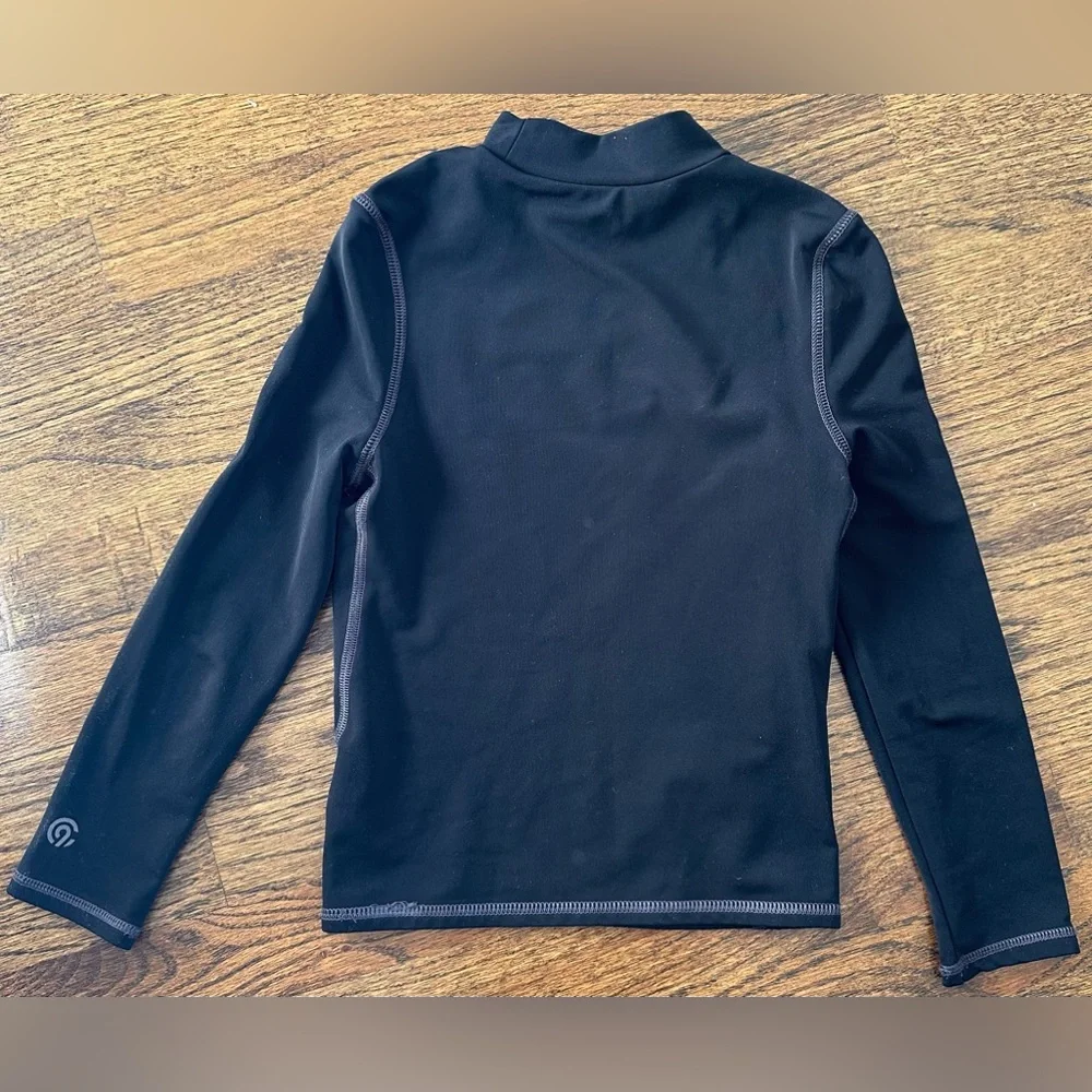 KIDS C9 by Champion Black Long Sleeve Dry / Wet Fitted Compression Swim Top - S